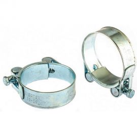Металлические хомуты СИБРТЕХ, силовые, 56-59мм, ширина 22мм, шарнирный, W1, 2шт 47543 