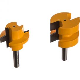 Набор фрез по дереву (2 шт; 38.1х28.6 мм; хвостовик 8 мм) для пазо-шипового соединения Энкор 10600 