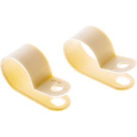 Кабельная скоба под винт REXANT 16 мм, белая, упаковка 50 шт. 07-4416 