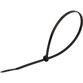 Нейлоновая хомут-стяжка REXANT 250x3,6 мм, черная, упаковка 25 шт. 07-0251-25 