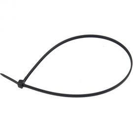 Нейлоновая хомут-стяжка с тройным замком REXANT 200x3,6 мм, черная, упаковка 100 шт. 67-0201 