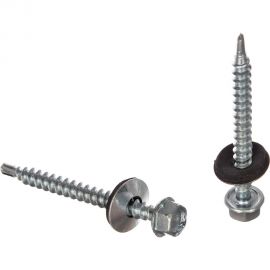 Кровельный саморез Tech-Krep КР ZP сверло 4,8х51 40 шт, коробка с окном 112027 