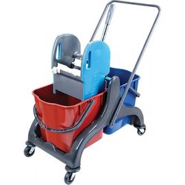Двухведерная уборочная тележка Uctem-Plas CK750 
