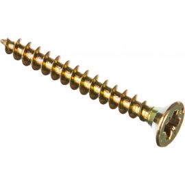 Универсальный саморез Tech-Krep 30х3,5 мм 200 шт желтый, коробка с окном 102234 