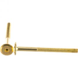 Мебельный винт с плоской головкой ЕВРОПАРТНЕР латунир. М6х70 16шт. 6 1611 2 