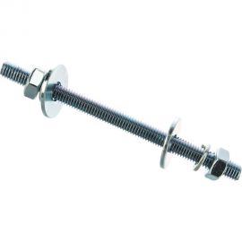 Шпилька ЕВРОПАРТНЕР DIN976, М10x140, в комплекте гайки DIN934, шайбы DIN 9021 и DIN127, 2 шт. 12 0626 3 