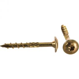 Универсальный саморез конструкц. ГОСКРЕП 6,0 x 50 желт.,пресс ,шайба TX30 14шт 14-0016750 