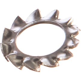 Стопорная шайба ЕВРОПАРТНЕР DIN 6798A, с наружн. зубьями, М6, нержав. сталь, 10 шт. G2 2064 1 