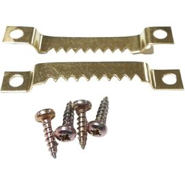 Зубчатый зацеп для рамки ЕВРОПАРТНЕР крепление шурупами, большой 55мм, латунир.сталь 2 шт. 16 0343 1 