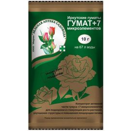Удобрение Зеленая Аптека Садовода Гумат +7 микроэлементов 10 г 4601976000443 