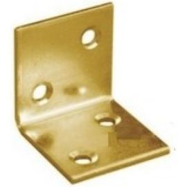 Мебельный угол широкий КрепСтройГрупп, жёлтый цинк, KSZ4 25х25х25х2 мм 145542 