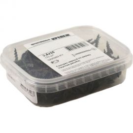 Саморез Качественный Крепеж 3,5х35 потай, крупная резьба, оксид 170 шт 0200363 КЧ 