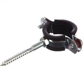 Трубный хомут с гайкой ЗУБР оцинкованный, в комплекте с сантехнической шпилькой 37866-32-37 