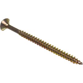 Шуруп Качественный КРЕПЕЖ желтый цинк 4,0x60, 120 шт. 0300469 КЧ 