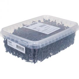 Саморез Качественный крепеж 3,5х25 потай, крупная резьба, оксид 1500 шт 1000359 КЧ 