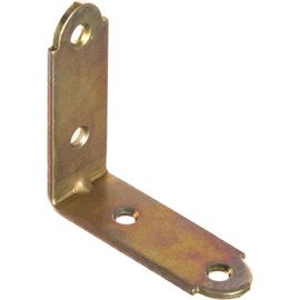 Мебельный уголок ЗУБР узкий УМ-2.0 50х50х17 х 2мм желтый цинк 31031-50 