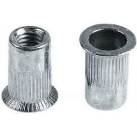 Заклепка КРЕП-КОМП с внутренней резьбой потайной бортик Белый цинк м8х1,25х18 350шт зрп8 