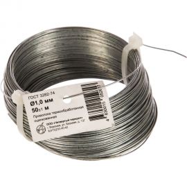 Стальная проволока МТК низкоуг. т/о цинк 50 м. 1,0 1810000100 