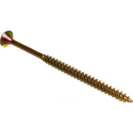 Шуруп Качественный КРЕПЕЖ желтый цинк 5.0x90, 55 шт. 0300513 КЧ 