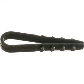 Дюбель хомут КРЕП-КОМП для крепления кабеля цвет-чёрный 5х10 100шт дхч510 