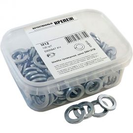 Шайба Качественный КРЕПЕЖ гроверная DIN 127 М12, 120 шт 0300947 КЧ 