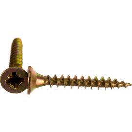 Универсальные шурупы Профикреп жёлтый цинк 3,5х25 200 шт 111192 
