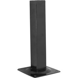 Ножка Tech-Krep 25х25х200 квадратная, нерегулируемая, черная- накладка 151276 