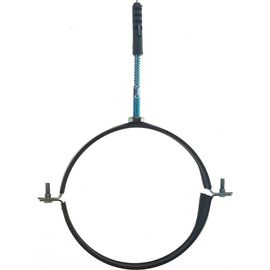 Металлический сантехнический хомут для труб со шпилькой и дюбелем СВК 155-162, 6 дюймов, гайка М10 SVK-F150М10 