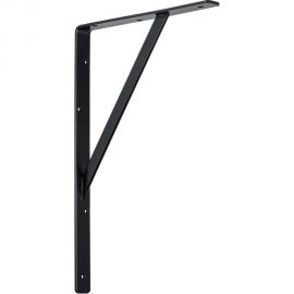 Кронштейн VORMANN Steg усиленный, 500х330х30х4 мм, оцинкованный, цвет: чёрный, 200 кг 00159 500 S 