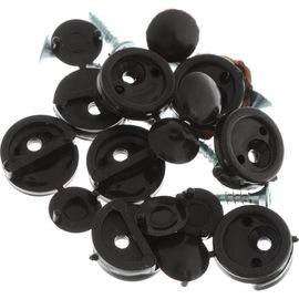 Пластиковый зеркалодержатель Tech-Krep для мебели тем. коричн. с шур. 8 шт 127527 