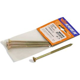 Шуруп VIPкрепеж желтый цинк 6,0х100 3шт 11414 VIP 