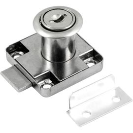 Мебельный замок НОРА-М 6136 хром 8524 