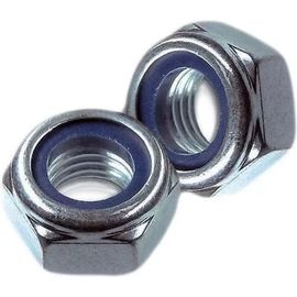 Гайка Стройметиз М10 самоконтрящаяся, DIN 985, цинк уп. 40 шт коробка с окном малая 3040063 