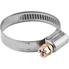 Хомуты Зубр ЭКСПЕРТ нерж. сталь накатная лента 9мм 8-14мм 5шт 3787-08-14 