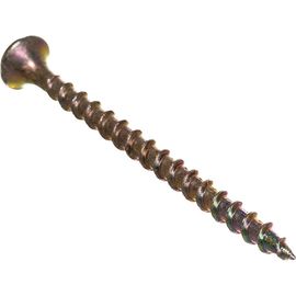 Саморезы с потайной головкой и крупным шагом МТК желтый цинк 1 кг, 3,5x55 113074 