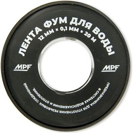 Фум-лента для воды MPF 12 мм х 0.1 мм х 20 м ИС.131270 