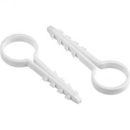 Дюбель-хомут DM PLAST 16 для круглого кабеля, белый, 100 шт dx16dm 