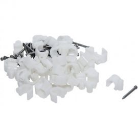 Скоба для кабеля, круглая А 8мм, 50шт - пакет Tech-Krep 103649 