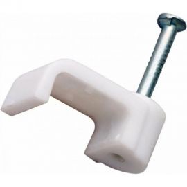 Плоский крепеж кабеля REXANT 5x2 мм, белый 50 шт 07-4205 