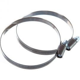 Обжимной хомут из нержавеющей стали Tech-Krep 60х80 2шт - ярлык 104051 