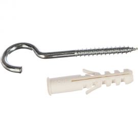 Распорный дюбель Зубр МАСТЕР с шурупом-полукольцом, 10 х 50 / 6 х 90 мм, 40 шт 30685-10-50 