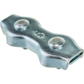 Зажим-соединитель троса Саморезик DUPLEX плоский D6 мм ZD-D6-1 