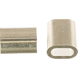 Прижимной зажим-наконечник для троса 4мм DIN9093 2шт - ярлык Tech-Krep 102758 