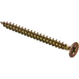 Саморез Стройметиз 4,5х50 универсальный, желтый цинк уп. 200 шт. 2141285 