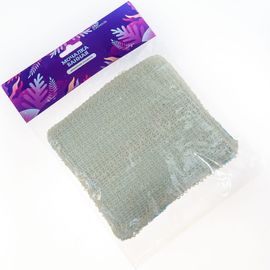 Банная мочалка EUROHOUSE 15х16см, двусторонняя сизаль+хлопок 13726 