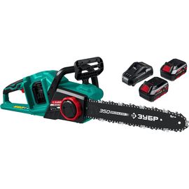 Бесщеточная цепная пила ЗУБР 2x18 В, 4 А*ч ПЦЛ-3635-42 