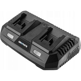 Зарядное устройство двойное для батарей GRAPHITE Energy+ 58G085 