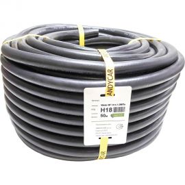 Резиновый 3-х слойный шланг для горячей/холодной воды Andycar 16 мм, 10 атм, 50 м H18 