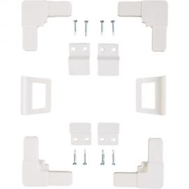 Набор для москитных сеток Агат уголки, крепления, ручки , пластик, белый 6225.07 