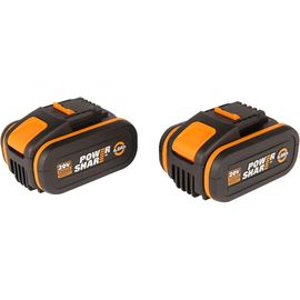 Комплект из 2х Аккумуляторов 2х20В 4.0 А/ч . WORX WA3553.2 